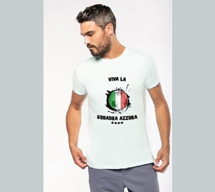 T-shirt + drapeau Italie 